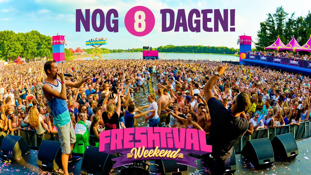 NOG 8 DAGEN! #freshtival Check de aftermovie van 2014 en kom alvast in stemming!💃☀ ESCAPE THE ORDINARY facebook.com/freshtival/vid…