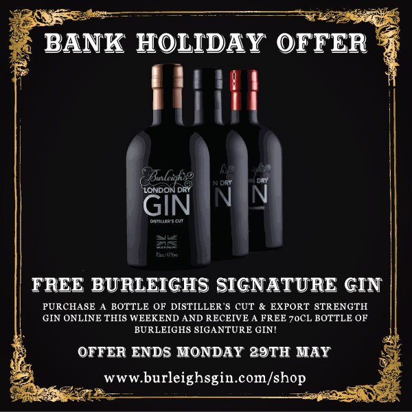 burleighsgin's tweet photo. Don't miss your chance to pick up a free bottle of Burleighs Signature Gin worth £32.50! https://t.co/rztxqhfZUn https://t.co/7SzeGPYX3q