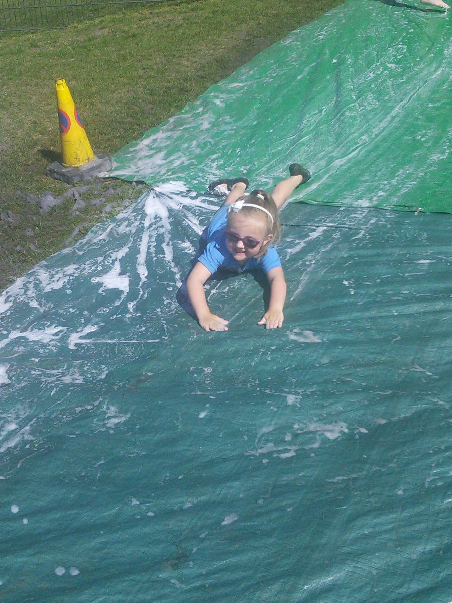 ursulineprimary's tweet photo. Reception had an amazing morning playing on a Slip 'n' Slide in the sun! @GreenTimeFS #ADayInReception https://t.co/LtbhfvRgu5