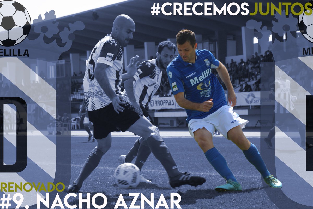 UDMelilla's tweet photo. OFICIAL | @nacho9aznar, todo un ejemplo fuera y dentro del verde, renueva un año más con la @UDMelilla.
#SentimientoAzulino💙 #CrecemosJuntos https://t.co/yGVYJuwWUn