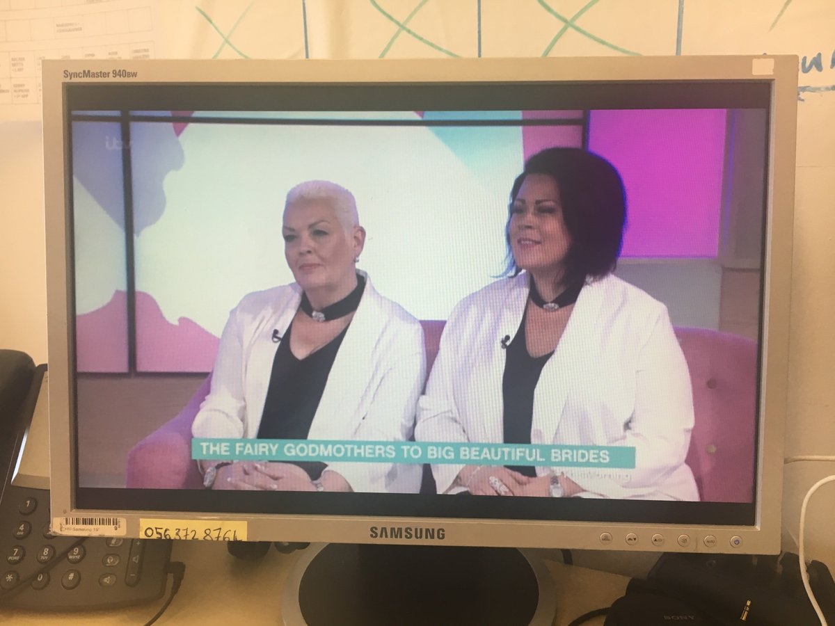 #curvybridesboutique our Jo and Al on <a href="/thismorning/">This Morning</a> just now - Tune in tonight <a href="/tlc_uk/">TLC UK</a> 8pm.