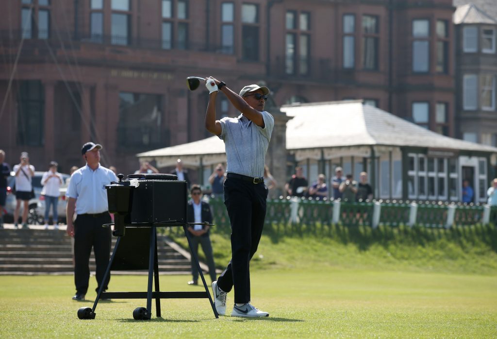 Former US president Barack Obama is playing golf in St Andrews dlvr.it/PFJBzb