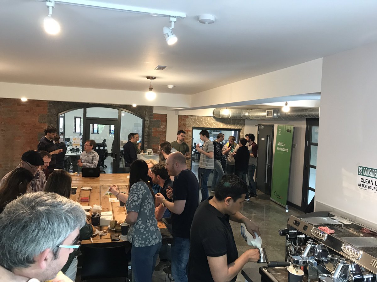 estesp's tweet photo. Thanks to @portershed Galway for hosting today's @Docker deep dive workshop! #ATLANTEC17 #coffee ☕️ https://t.co/LjkZXIjGMW