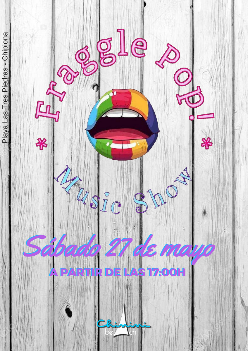 ChininiBeach's tweet photo. ¿Sin planes para mañana? En ChininiBeach tienes un gran plan Fraggle Pop estará con nosotros 👄#musica  #restaurant Playa Las Tres Piedras https://t.co/HZxLLhyJIe