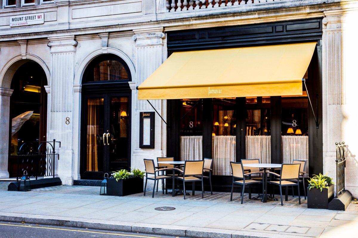 JamavarLondon's tweet photo. As summer approaches we’re looking forward to welcoming guests onto our beautiful Mount Street terrace #Mayfair #JamavarLondon #LondonFoodie https://t.co/qaPoMtSxVn