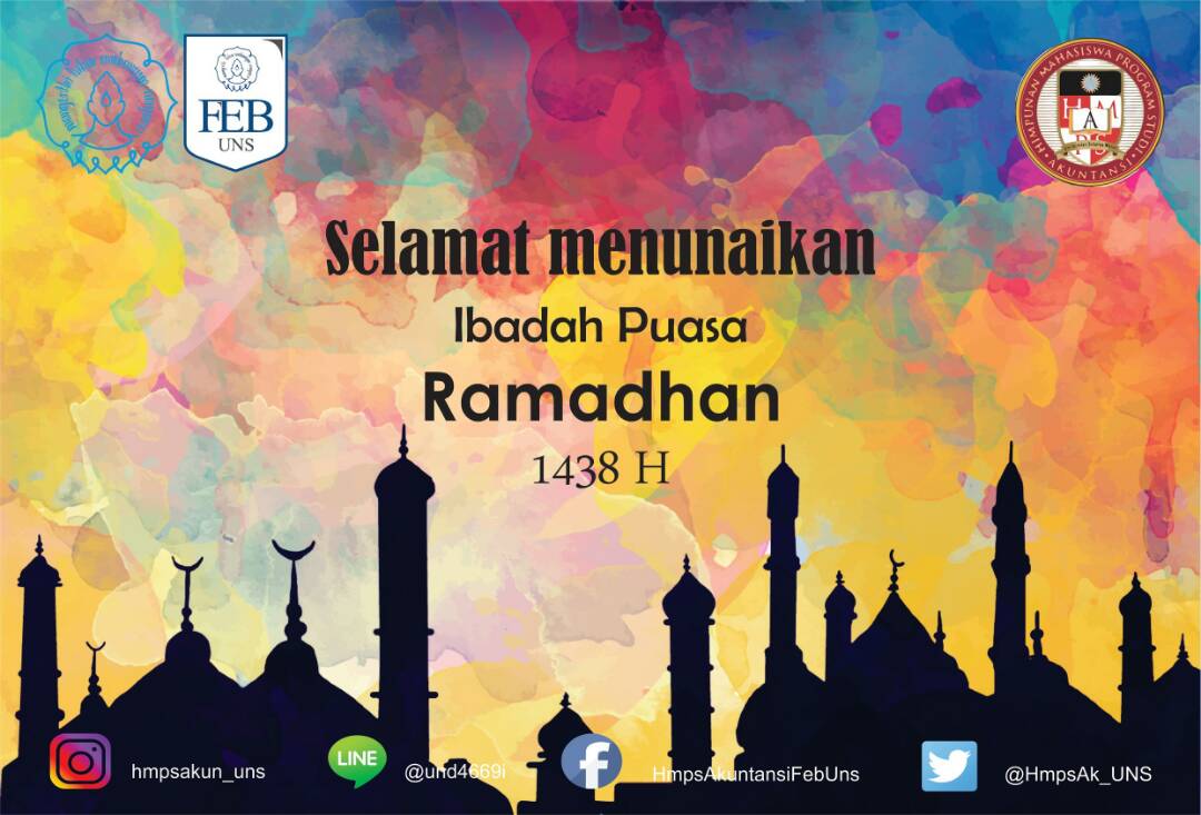 😇😇Marhaban yaa Ramadhan 1438 H.
Selamat menunaikan ibadah puasa😇😇