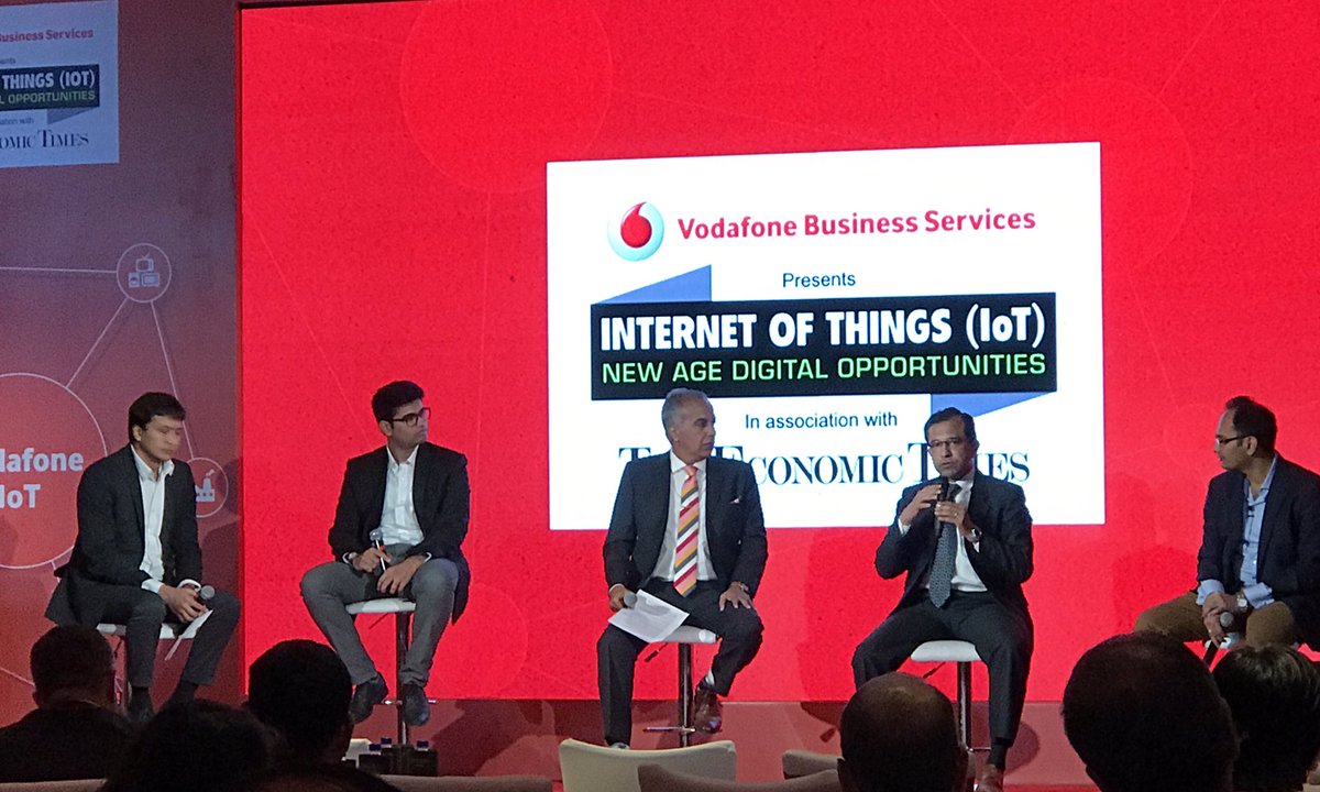<a href="/SumitChowdhury/">Sumit D Chowdhury</a> speaking <a href="/VodafoneIN/">@</a>'s Internet of Things _ New Age Digital Opportunities event <a href="/ettimesgroup/">The Economic Times</a> <a href="/VodafoneIoT/">Vodafone Business IoT</a> <a href="/GaiaSmartCities/">Gaia Smart Cities</a>