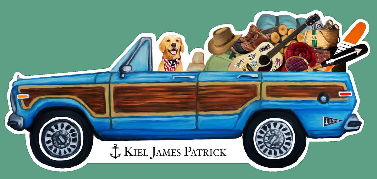 New stickers for Summer '17 with every purchase on KJP.com this weekend.  Giving away a bunch of stickers.  RT to win 🇺🇸⚓️🚌
