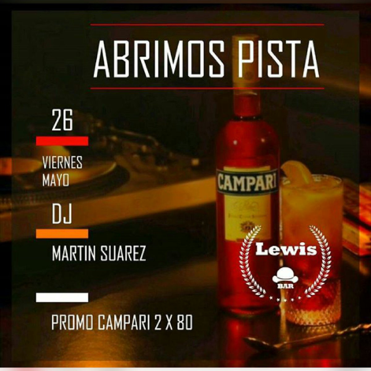ValenSerniotti's tweet photo. Hoy todos a @LewisBar1 🍻🎶🎊🎉🎊 https://t.co/KjOQ0oNFs5