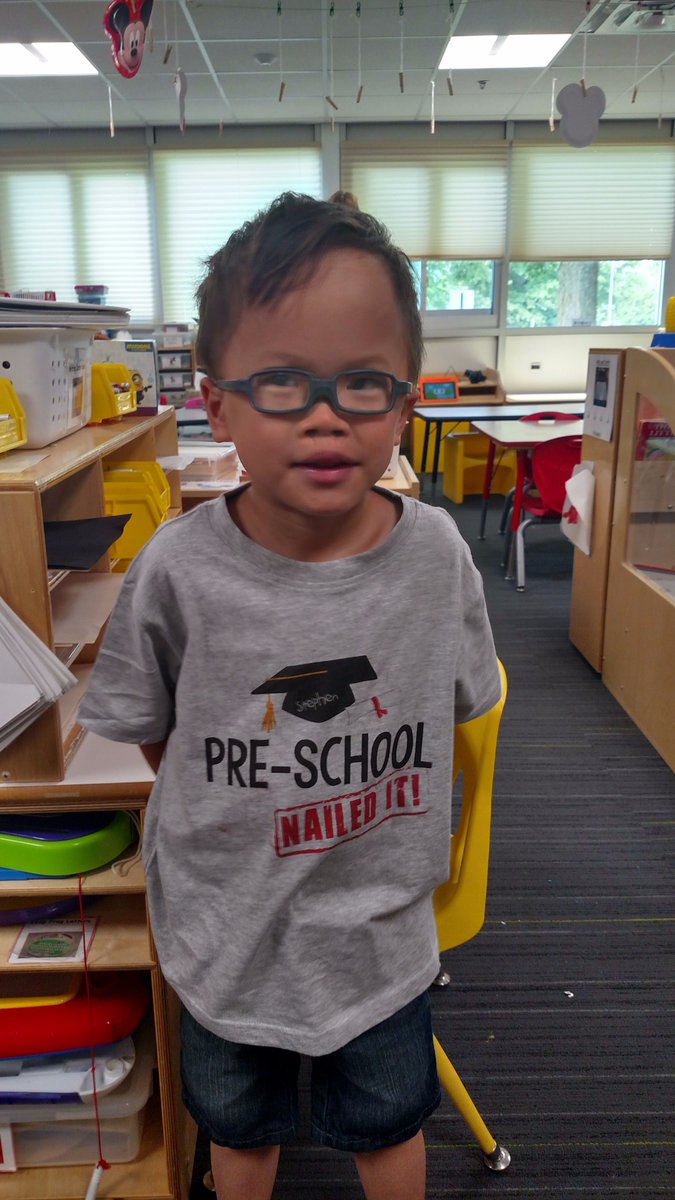 Last day of Preschool at Whittier. Shirt says it ALL!!!