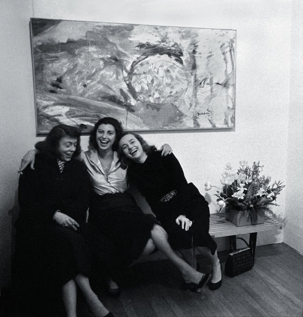 US abstract expressionist painters Joan Mitchell, Helen Frankenthaler and Grace Hartigan, 1957 #womensart