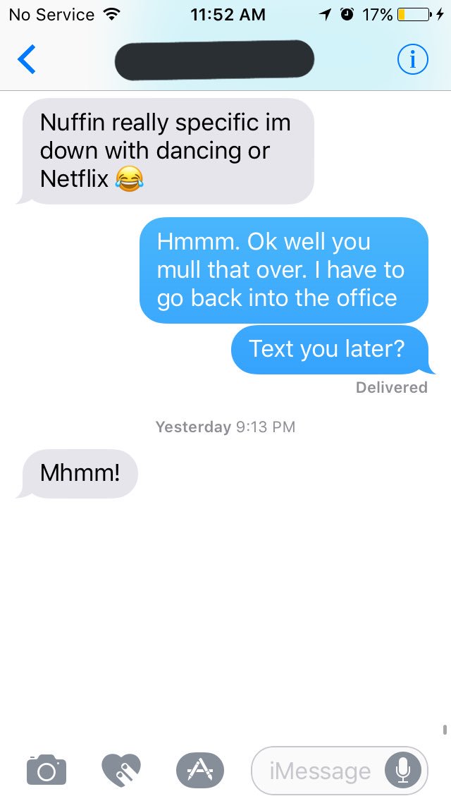 prezmomobologna's tweet photo. HALP! Is #potentialbae tryna Netflix and chill or??? https://t.co/c5pK0g3tlb