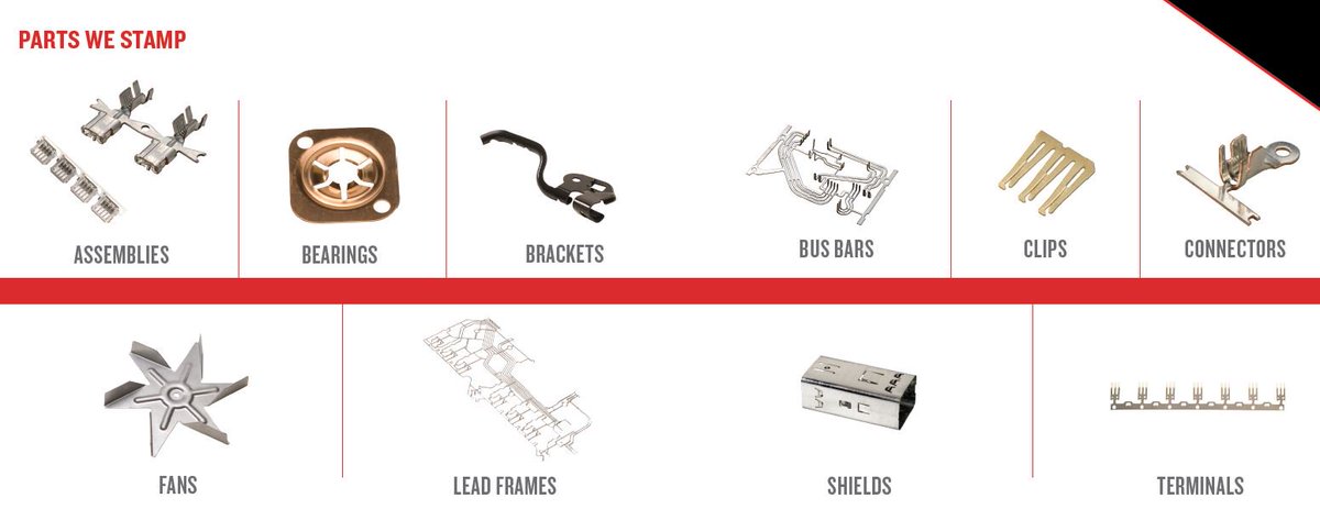 wiegelmfg's tweet photo. #parts we #make include but R NOT limited to #bearings #brackets #busbars #clips #connectors #fans #leadframes & #terminals
Request a quote https://t.co/BUvwMlVycH