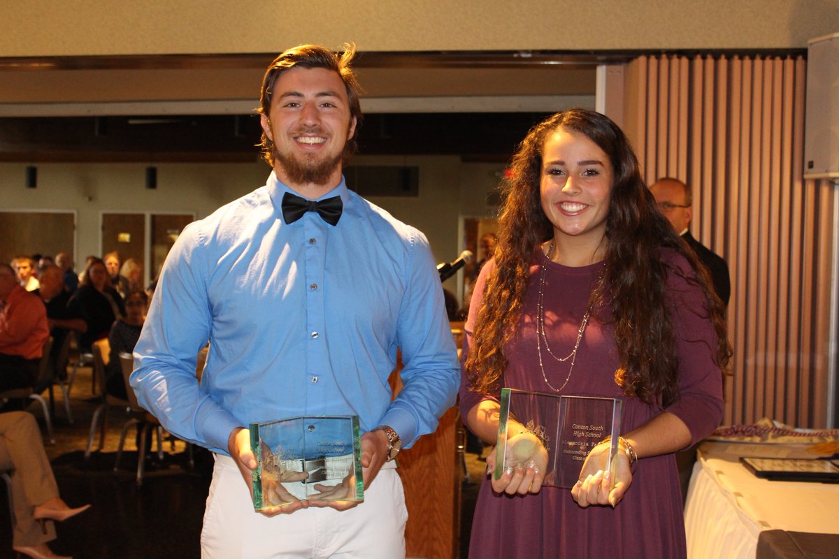 CantonLocal's tweet image. From Sr Awards Program today -  Outstanding Sr Boy/Girl - Alex Faiello &amp;amp; Jacob Porter &amp;amp; Valedictorian Nate Thompson