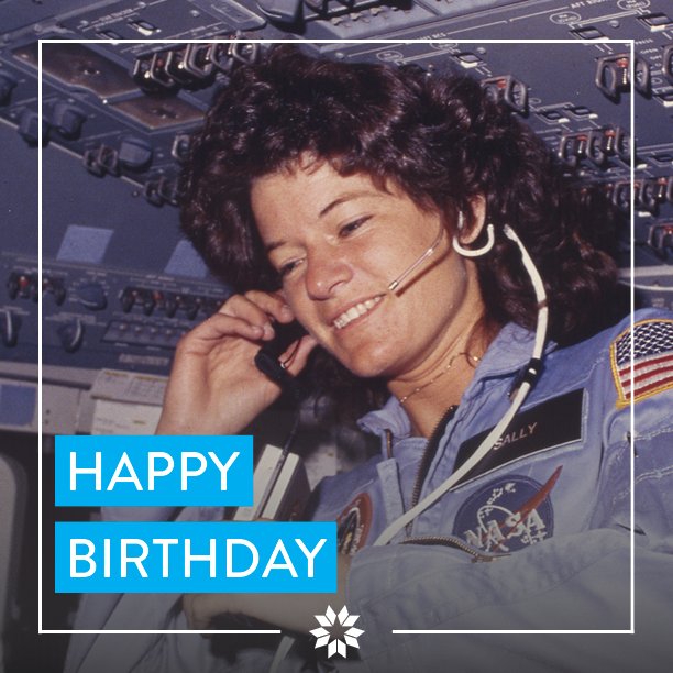 Happy 66th birthday, Sally Ride! 