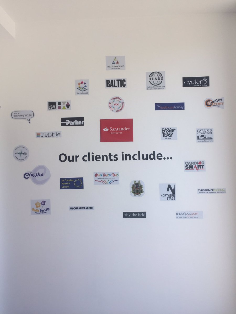 TheBusinessClin's tweet photo. Looking forward to adding this year's clients to our logo wall #northumbria #thebusinessclinic #northeast https://t.co/f4bVUBu68X