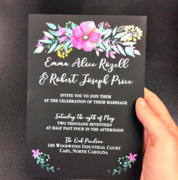 Didyouknow We Can Design Acrylic Wedding Invitations Now You Do This Gorgeous Full Color Printing Comes Straight From Our Uvprinter Didyouknow We Can Design Acrylic Wedding Invitations Now You Do This Gorgeous Full Color Printing Comes Straight From Our Uvprinter