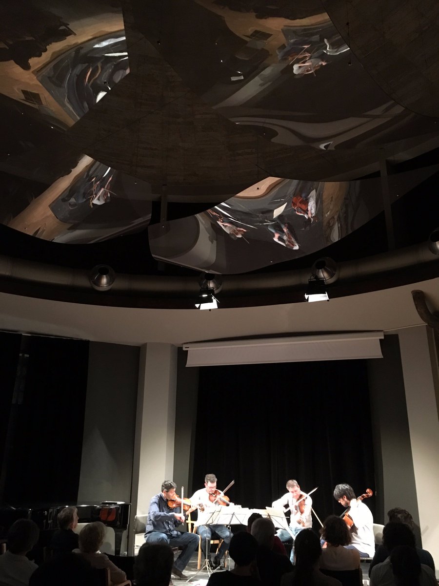 TorridellAcqua's tweet photo. Il Quartetto Prometeo durante la prova aperta del 14 maggio. Musiche di Francesco Filidei https://t.co/92rQcRDmpN https://t.co/eTLtuRagii