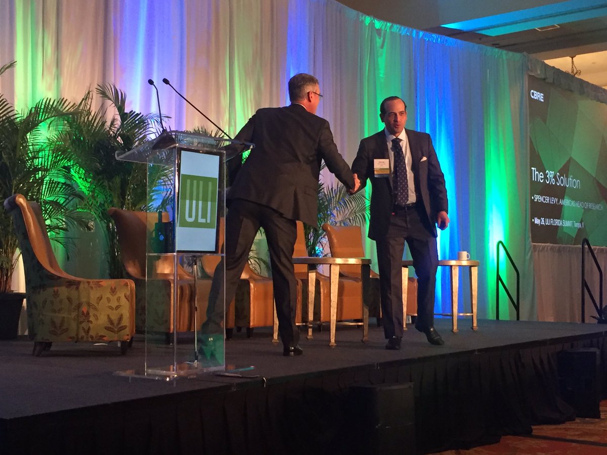 ULINorthFlorida's tweet photo. Breakfast session at the #ULIFlorida Summit. North FL chair @thomasoingram introducing Spencer Levy, @CBRE #RealEstate https://t.co/5uU6kK5LNT