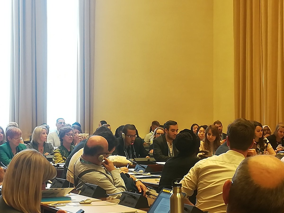 IFMSA's tweet photo. Speaking about #climatechange agreement as an opportunity 4 further efforts in addressing the impacts and co-benefits involving youth #WHA70 https://t.co/80VK5G4IBe