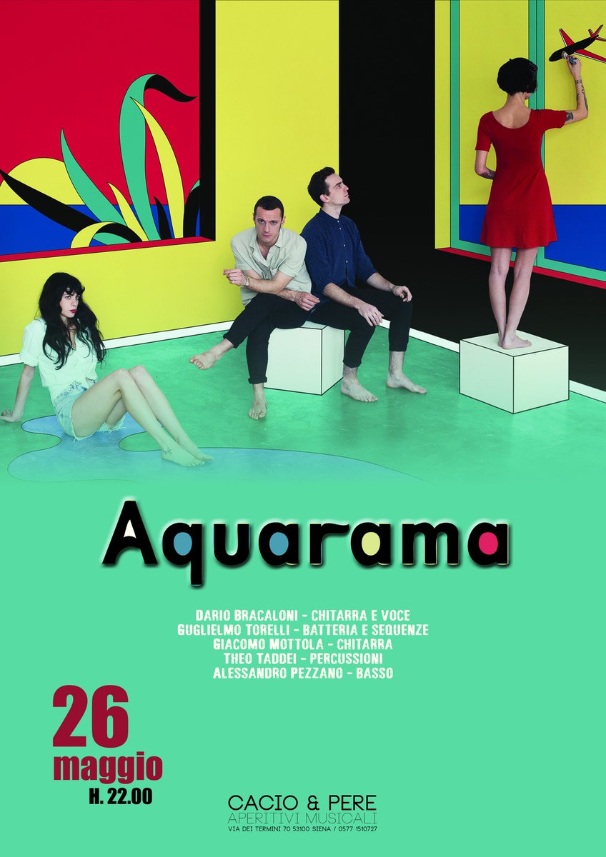 → 7.30 pm La stanza profonda di Vanni Santoni con l'Accademia del Fumetto 
facebook.com/events/3639320…
→ 10pm Aquarama 
facebook.com/events/1899227…