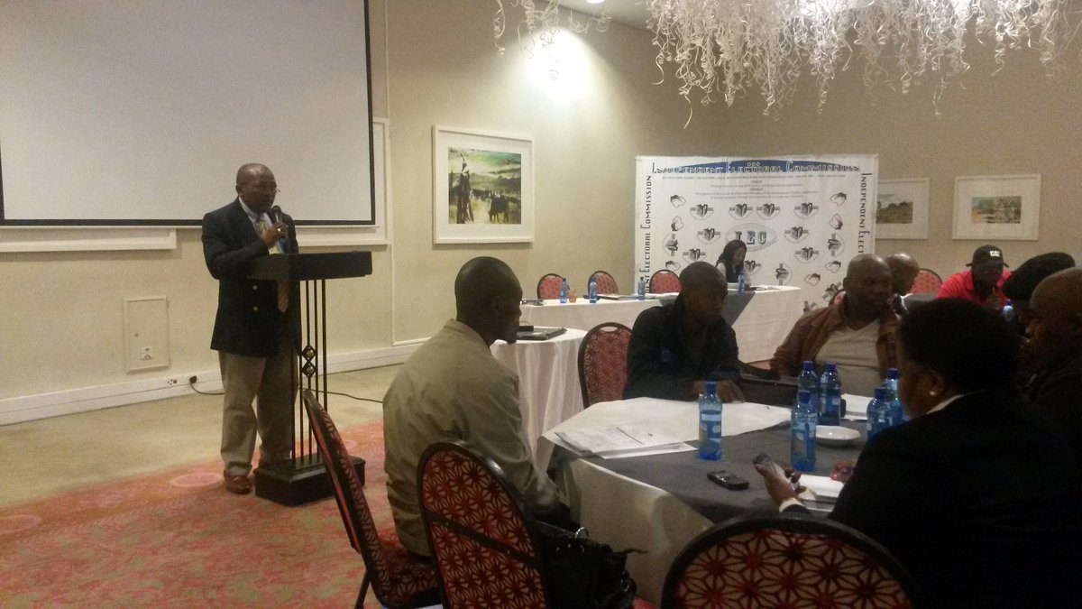 Observer Orientation/Training &amp; Briefing 
#NAE2017 #LesothoVotes #03June Commissioner Dr M Nyaphisi