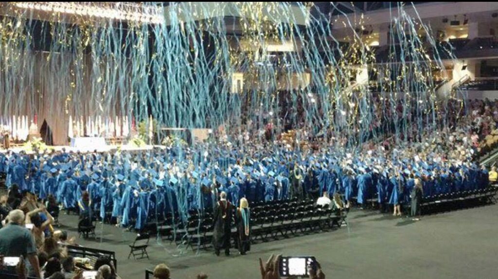 LymanHighSchool's tweet photo. That moment when the graduates of @Lyman2017 heard, "You are now an official graduate of Lyman High School!" Congratulations, Class of 2017! https://t.co/JJw49K3kph