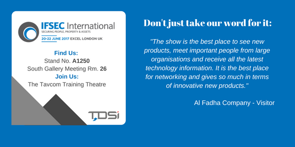 TDSi_Access's tweet photo. @IFSEC provides the perfect opportunity to interact with industry leaders and experience the latest technological innovations. #security https://t.co/kfm9oMmPvT