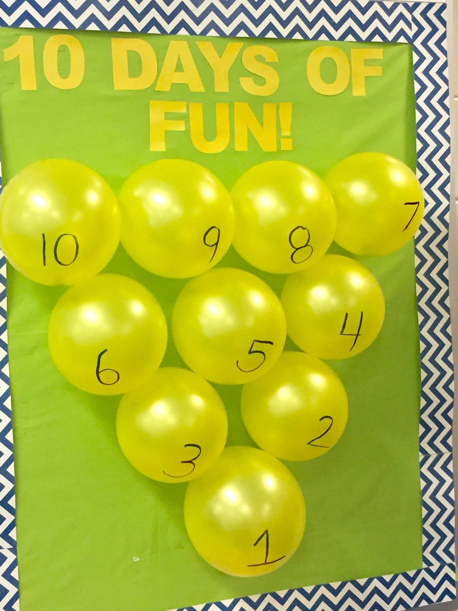 alyssadean53's tweet photo. Got our #10daycountdown of fun activities ready to roll! 10 more days of #classroombonding and building #classroomculture https://t.co/N8OyAALPJH