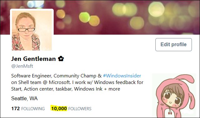 10000 followers! 😊