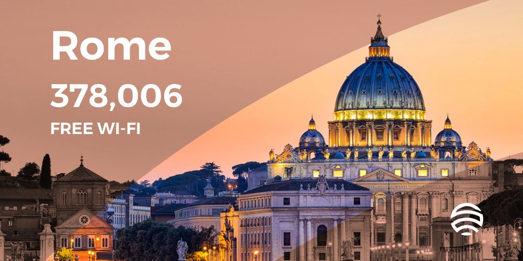 Flying to #rome? Discover all the #freewifi in your #travel destination and get the #wifimap: wiman.me/italy/free-wif… #mobile