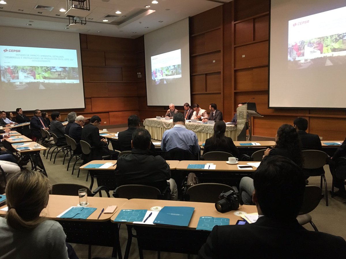 SenacePeru's tweet photo. #Ahora @SENACEperu participa en presentación de la experiencia del primer EIA aprobado a través de #IntegrAmbiente en la @snmpeperu https://t.co/eE0jQw05kK