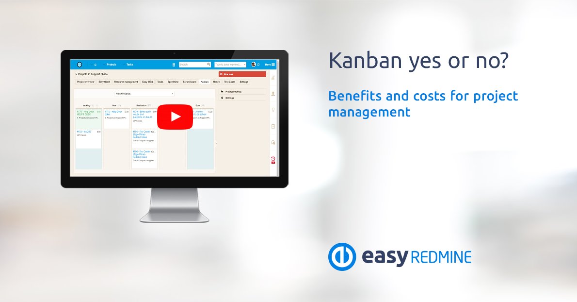 EasyRedmine's tweet image. Kanban yes or no? Benefits and costs for project management #EasyRedmine easyredmine.com/about-us/news/…