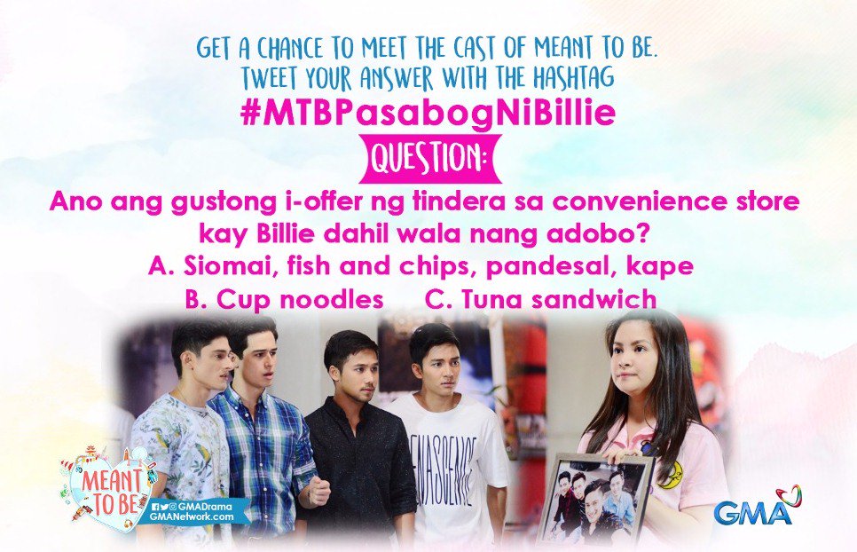 GMADrama's tweet photo. Tweet your answer with the hashtag #MTBPasabogNiBillie! https://t.co/NG7oTiddMT