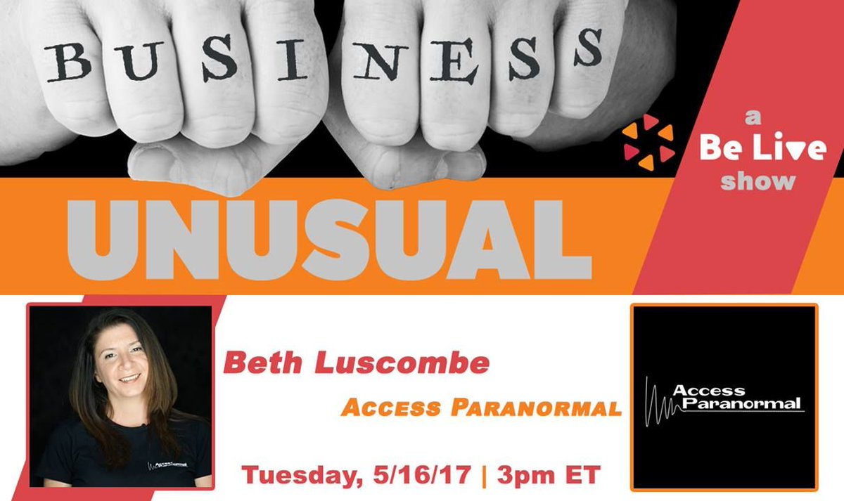 BUPodcast's tweet photo. Did you just feel that chill? We chatted about the #paranormal with @AccessPara; see the #replay! #BusinessUnusual https://t.co/062gPORok6 https://t.co/VGFO6ItoMZ