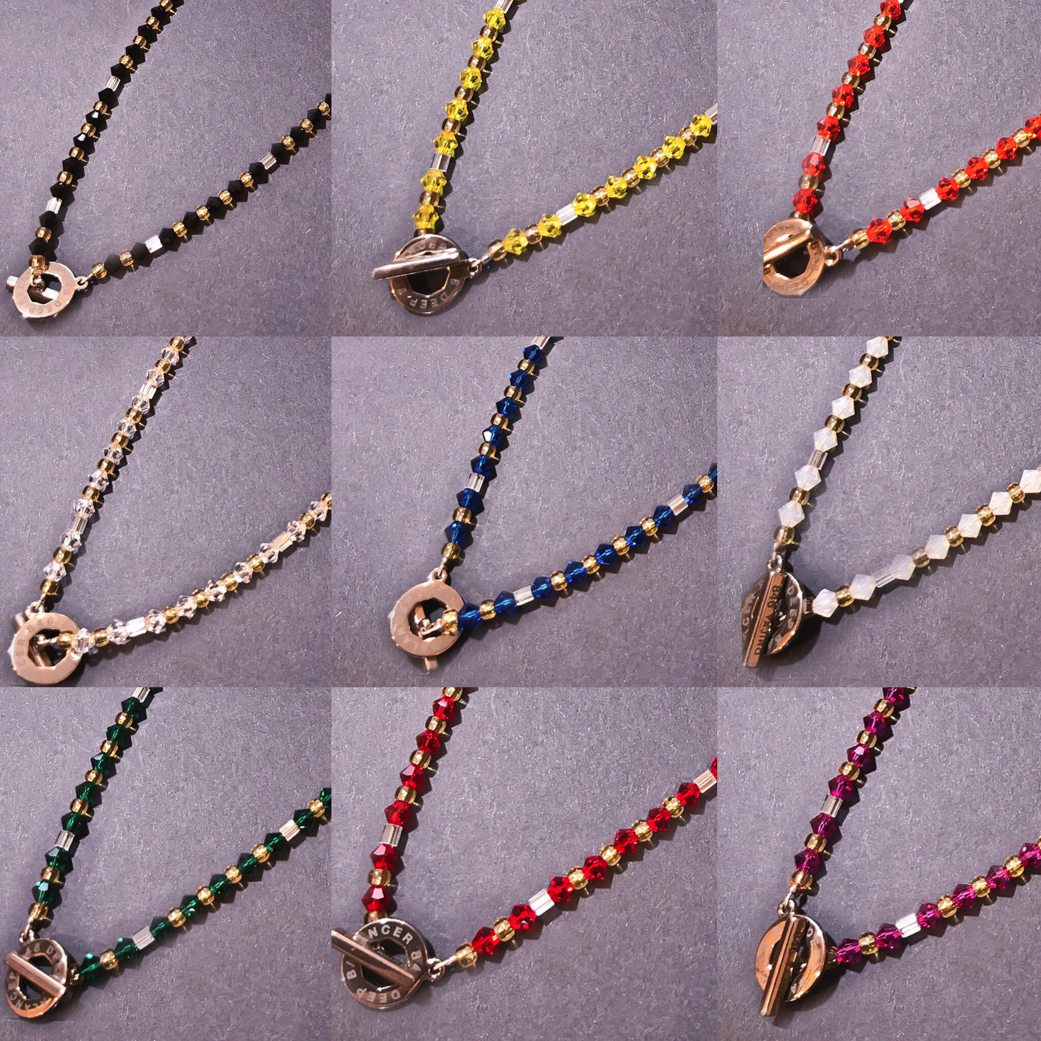 846 YAJIRO 赤クリスタルビーズネックレス 846YAJIRO【公式】ヤジロ