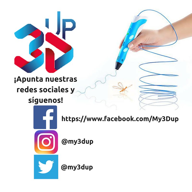 my3Dup's tweet photo. Síguenos en nuestras redes sociales para estar al día del mundo de #impresion3d https://t.co/4qfB1Ofr14