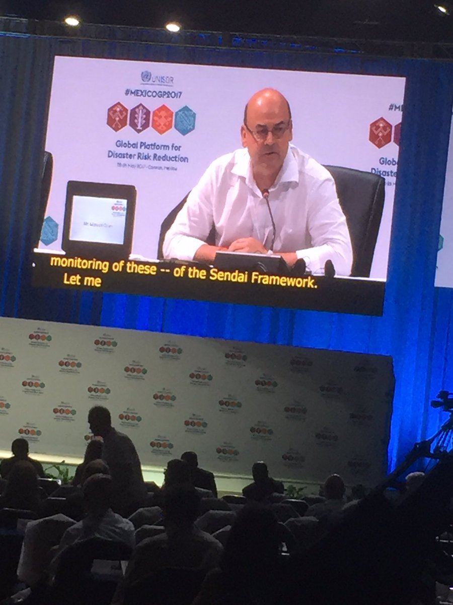globalnetworkdr's tweet photo. GNDR's Marcus Oxley talking about Views from the Frontline as a local #monitoring framework #MEXICOGP2017 #CSO2017GP @unisdr https://t.co/E56xZHZ0V0