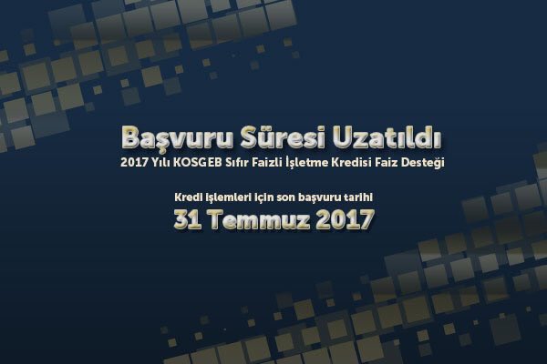 SRTDER's tweet photo. 2017 yılı Sıfır Faizli İşletme Kredisi Desteği kredi işlemleri için başvuru tarihi 31 Temmuz'a uzatıldı.Detaylar : https://t.co/kMzDwKlDmY https://t.co/1E8GBe1xmz