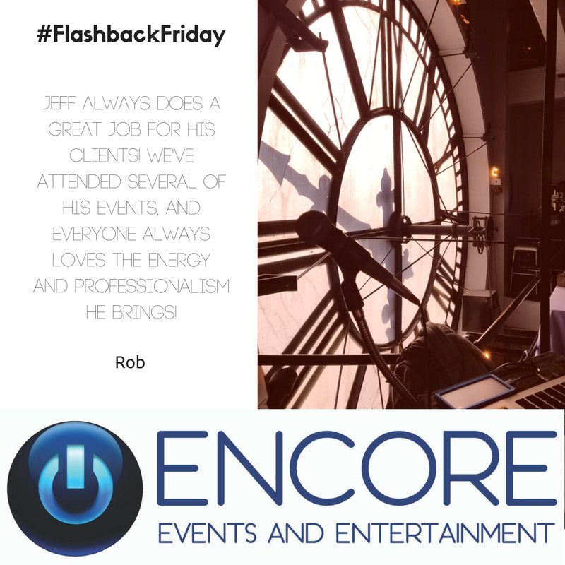 TotalEncore's tweet image. #FlashbackFriday - We've attended several of his events, and everyone always loves the energy and professionalism he brings!