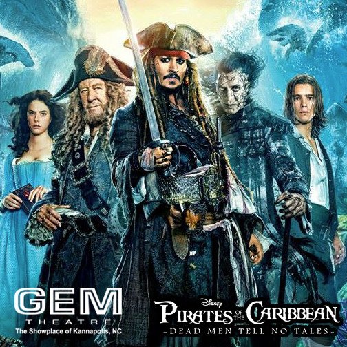 ♫ Yo ho, yo ho, a pirate's life for me ♫  Now Playing: #PiratesoftheCaribbean Tickets are only $5! Showtimes: gem-theatre.com/showtimes