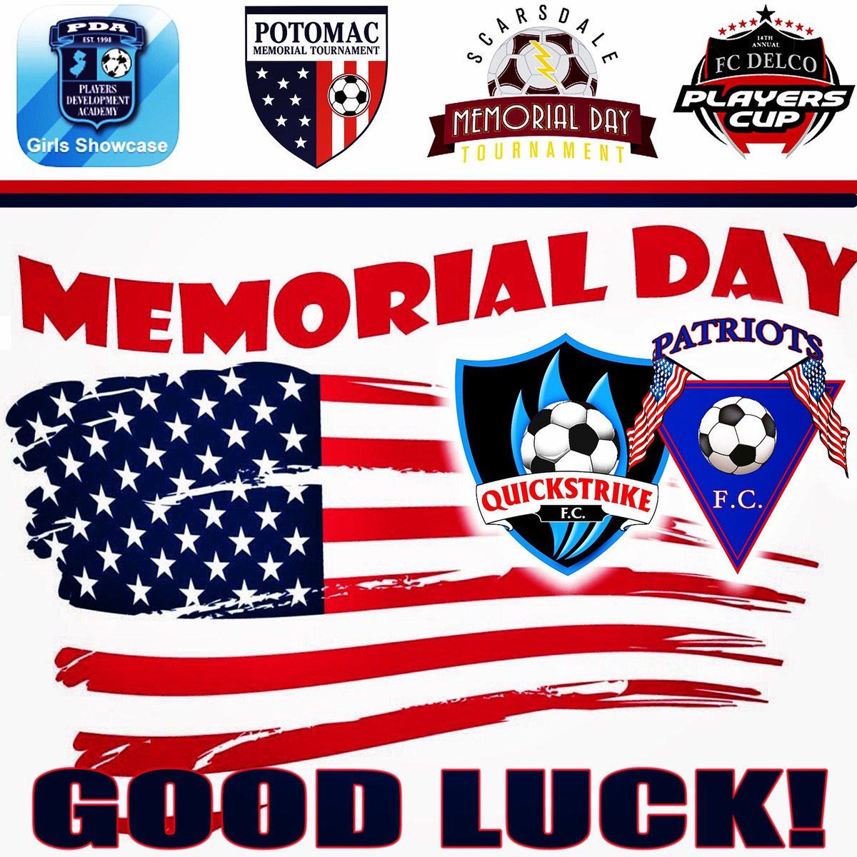 Quickstrike_FC's tweet photo. Excited to have our players, families and staff competing at some of the best tournaments in the country this holiday weekend! #playerbuyin https://t.co/j8OmgS2JcV