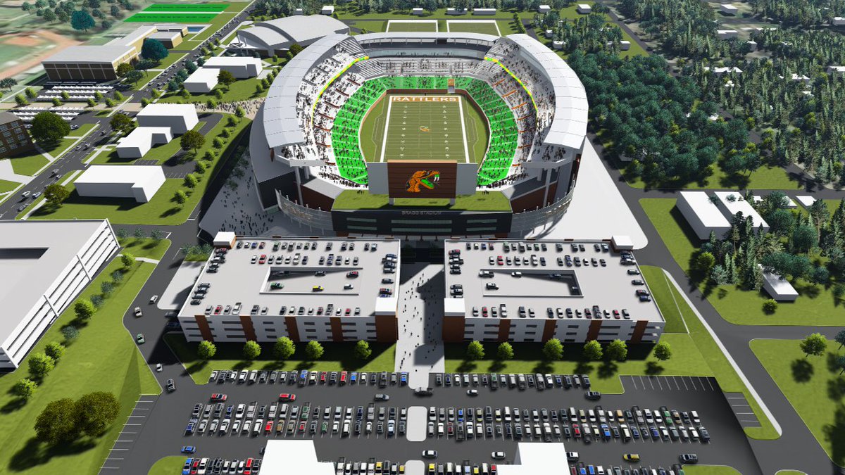 PenaltyTalk's tweet photo. New 35k seat Bragg Stadium for @FAMUFOOTBALL to break ground 2018 #fangsup #FAMU #football https://t.co/RzP5XyZd0s
