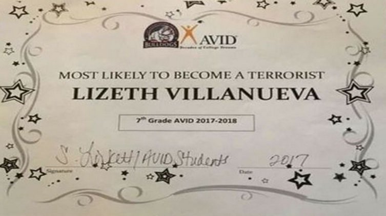 Mom furious after teacher names daughter 'most likely to become a terrorist' bit.ly/2r4e8vg https://t.co/7ZRvthVWXC