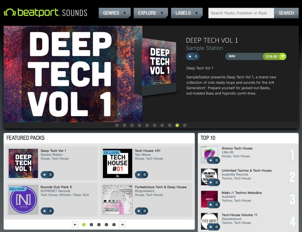 Sample_Station's tweet image. House Music Producers: our Deep Tech Vol 1 sample pack is featured in Tech House @beatport  Sounds   ow.ly/zXy530c4qua