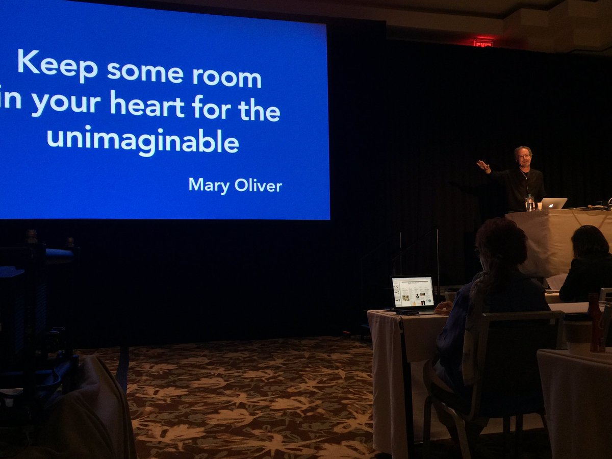 alyssa932's tweet image. Spending the morning listening to the magic words of John McWade on day 5 of Creative Pro Conference. #CProWeek