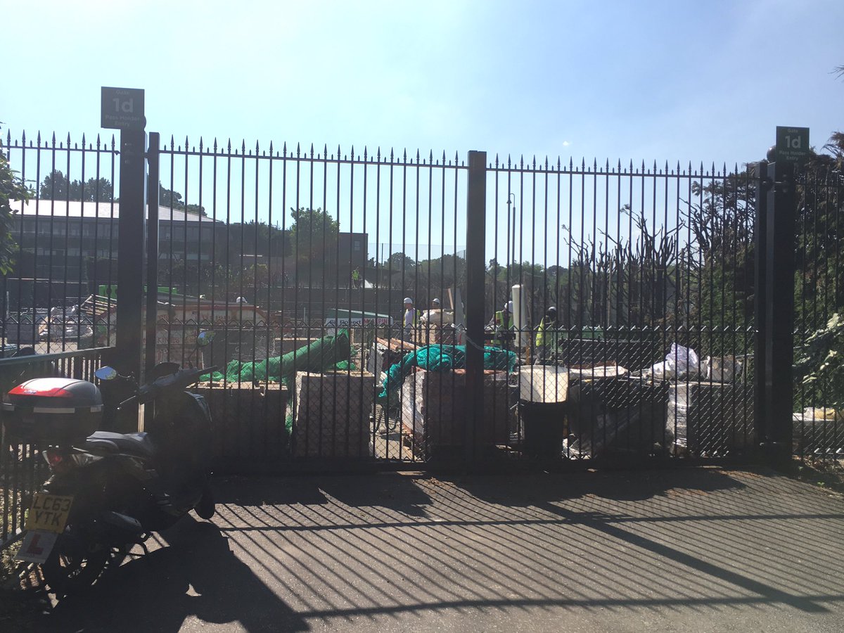 MarcInners's tweet image. Aftermath of the blaze @Wimbledon #hedgegate
