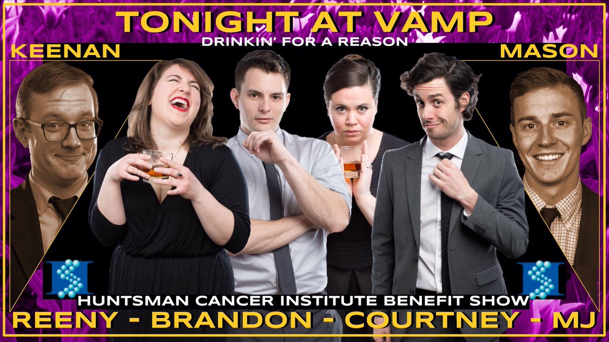 Tonight at VAMP! We're #DrinkinForAReason w/ our #1 fan/guest bartender <a href="/msnblack/">mace</a> &amp; raffling off prizes to raise money for <a href="/huntsmancancer/">Huntsman Cancer Institute</a>!