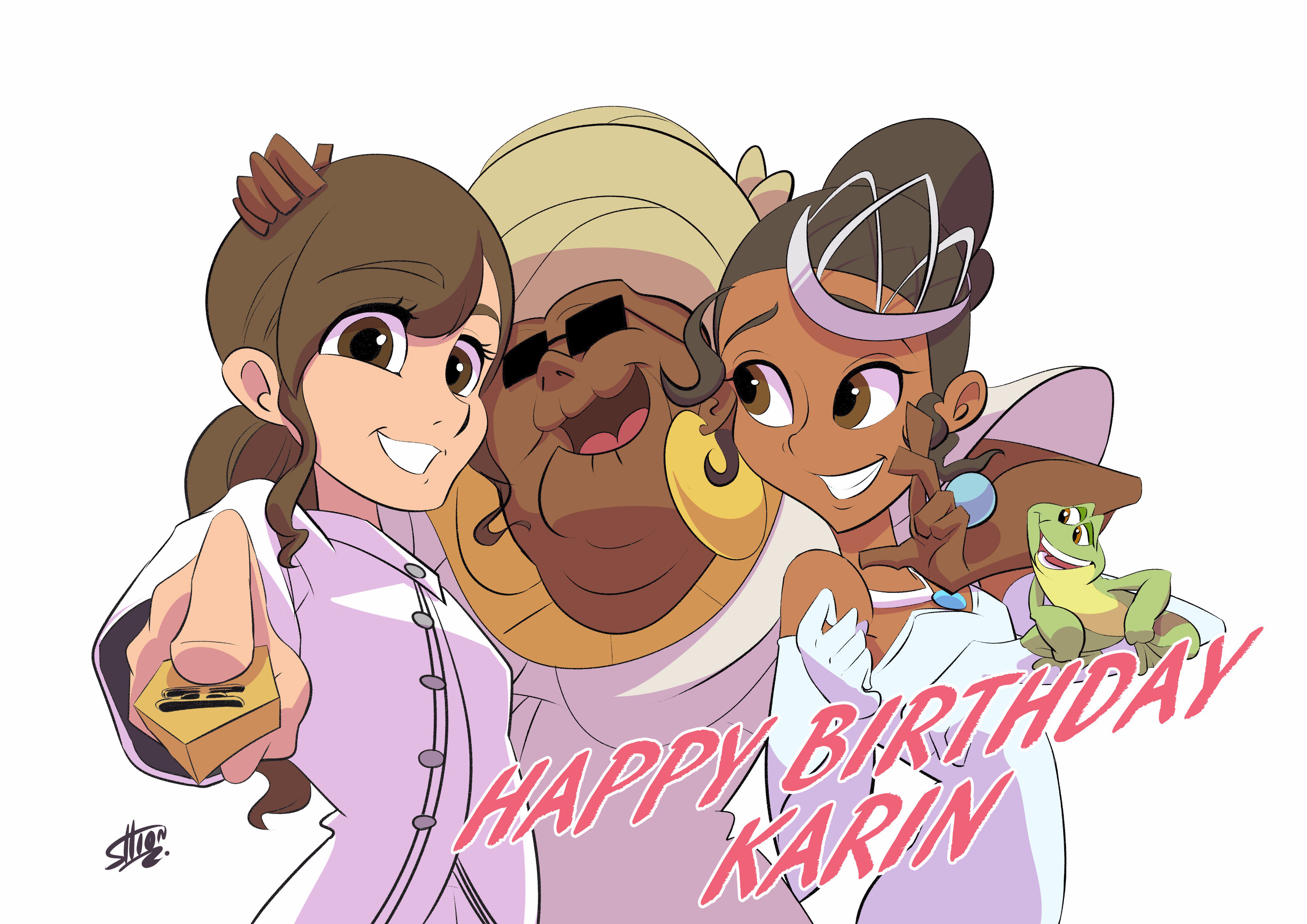 𝕤𝕙𝕚𝕠𝕟 遅れましたが かりんちゃん誕生日おめでとう 公式リクエスト頂いた ディズニー プリンセス と魔法のキス のティアナと これからもディズニーイラスト持って行くねー 伊藤かりん 伊藤かりん生誕祭 T Co Alqjp7q0xc