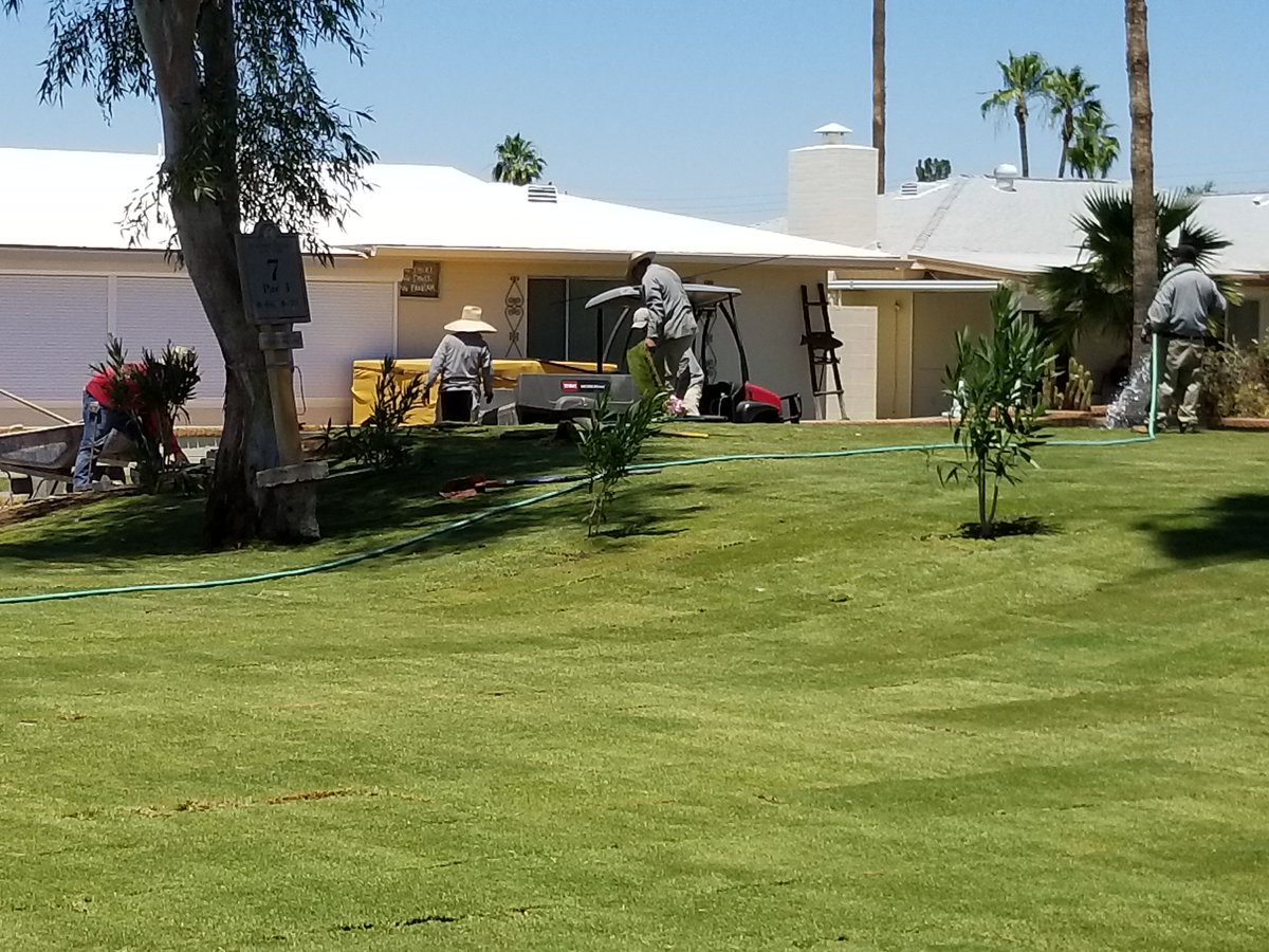SunlandVGClub's tweet photo. #golf #golfers #golfing #Arizona #Mesa #Hot #Sun #Dryheat #MemorialDay #Friday #lookinggood #fixingup - Looking good! https://t.co/DZV5ZBwN0f